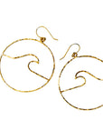 Peahi Wave hoop earrings