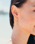 Petite Peahi Wave hoop earrings
