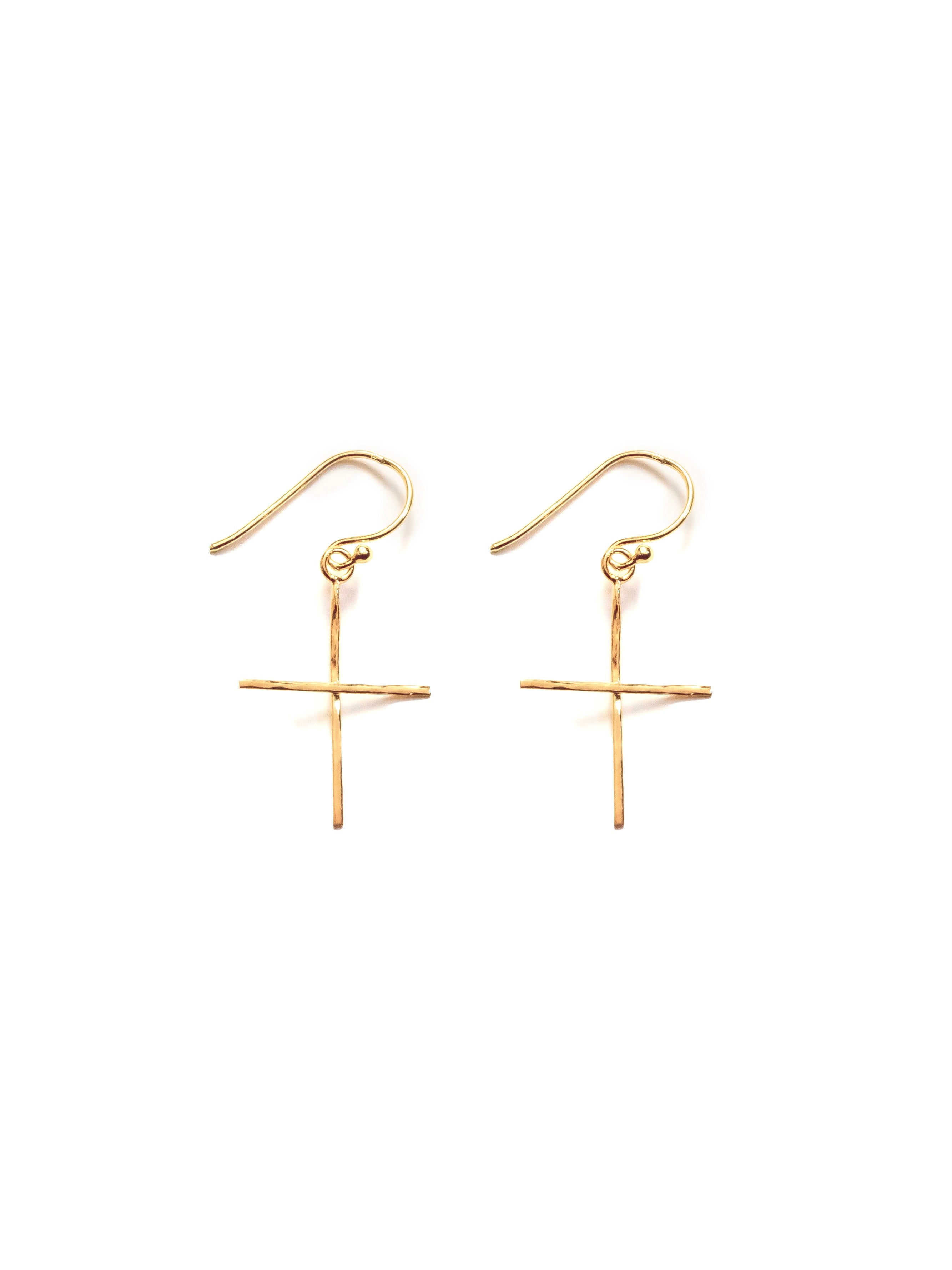 Cross Dainty Drop Earrings