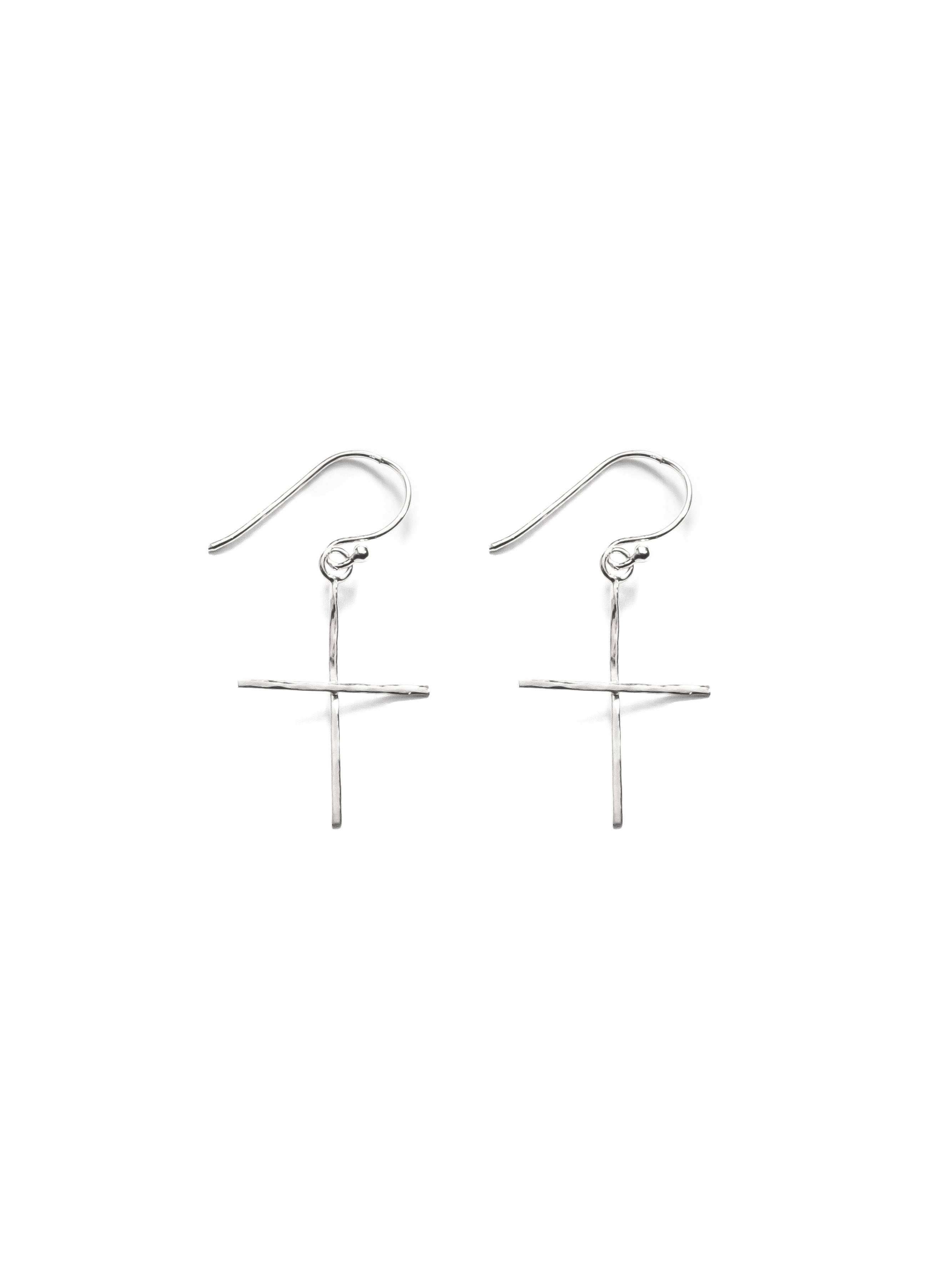 Cross Dainty Drop Earrings