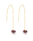 Keely Amethyst Threader Earrings