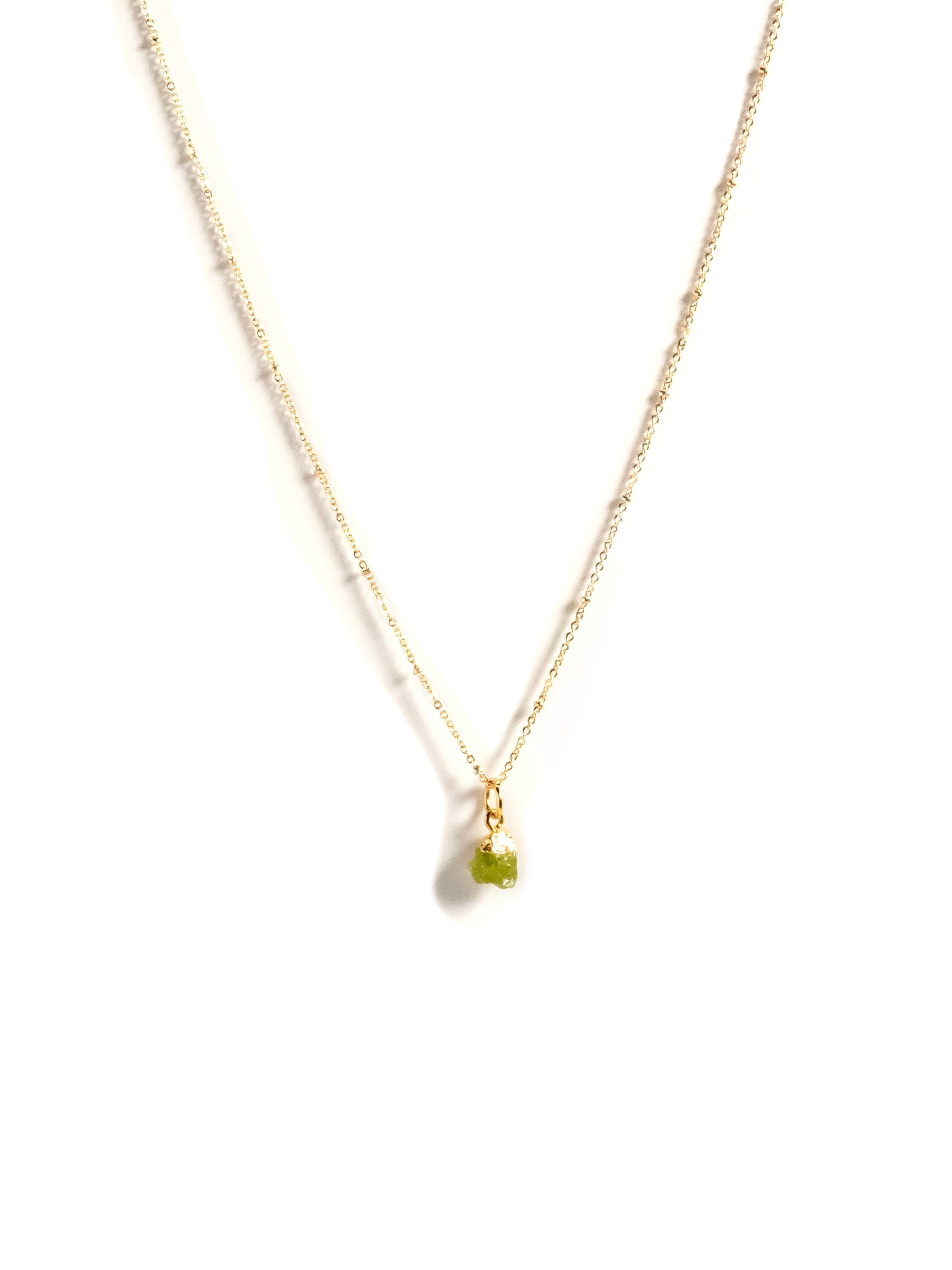 Christine Peridot Charm Pendant Necklace