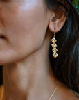 4 Love Knot Vertical Drop earrings
