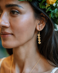 4 Love Knot Vertical Drop earrings