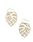 Medium Monstera Statement drop earrings