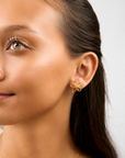 Jasmine Flower Wire-Wrapped studs