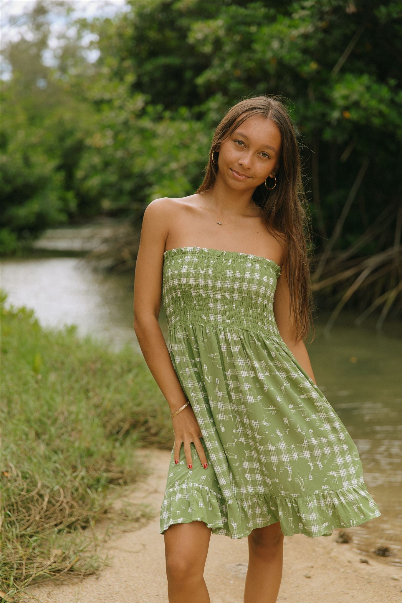 Kiele Mini Hibiscus Hawaiian Quilt Dress – [ki-ele]