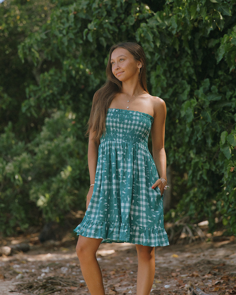 Kiele Mini Hibiscus Hawaiian Quilt Dress