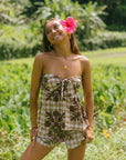 Rissa Shorts Hibiscus Hawaiian Quilt