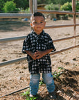 Boys Aloha Shirt Hibiscus Hawaiian Quilt