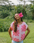 Caly Top Hibiscus Hawaiian Quilt