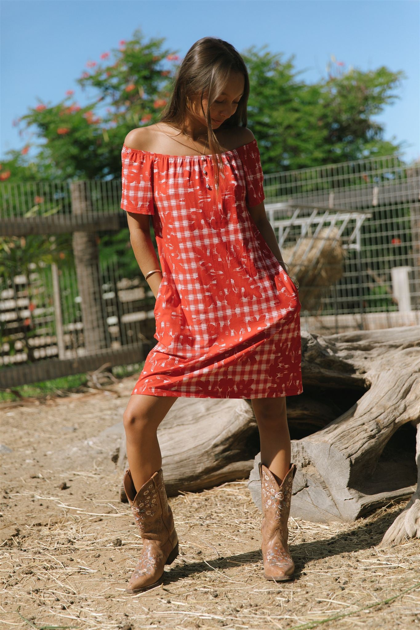 Rissa Dress Hibiscus Hawaiian Quilt Rissa Dress Hibiscus Hawaiian Quilt