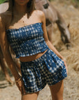 Rissa Shorts Hibiscus Hawaiian Quilt