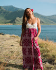 Lia Maxi Crochet Hibiscus Hawaiian Quilt