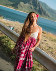 Lia Maxi Crochet Hibiscus Hawaiian Quilt