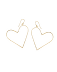 Classic Large Heart drop earrings