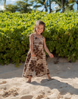 Girls Kirra Jumpsuit Hibiscus Hawaiian Quilt