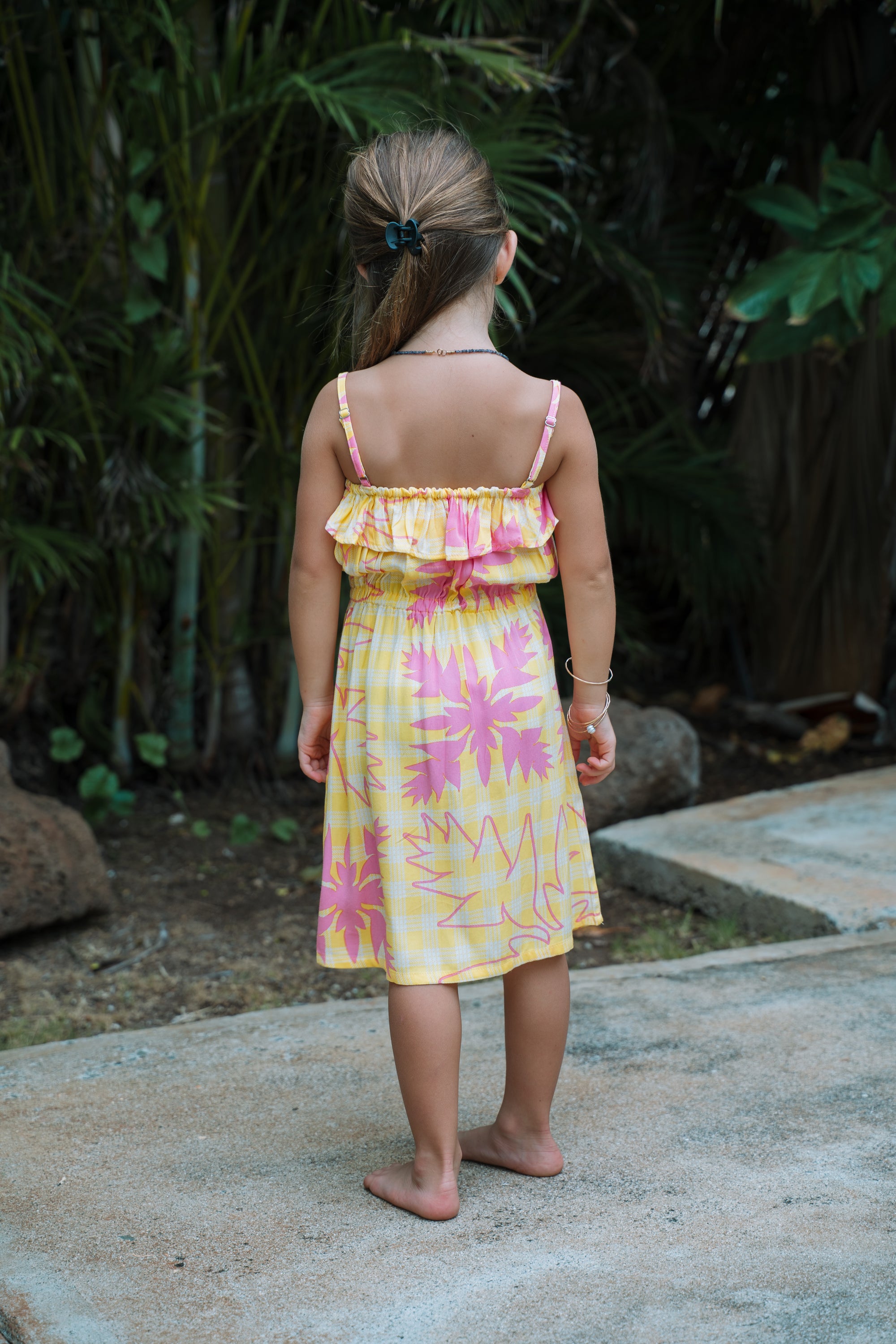 Girls Allie Dress Heliconia Quilt
