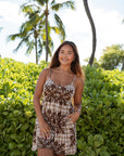 Luna Romper Hibiscus Hawaiian Quilt
