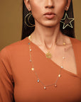 Davina Star + Moon Earrings