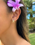 Sea Turtle Plumeria studs
