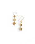 Trio Plumeria Drop Earrings