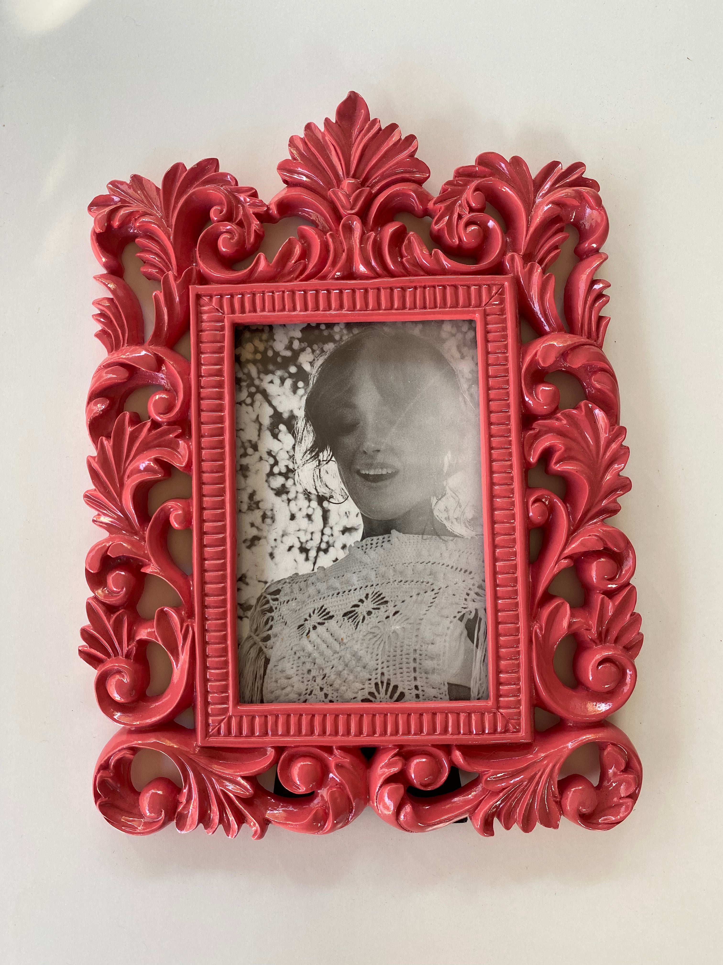 Elegant Coral Pink photo frame