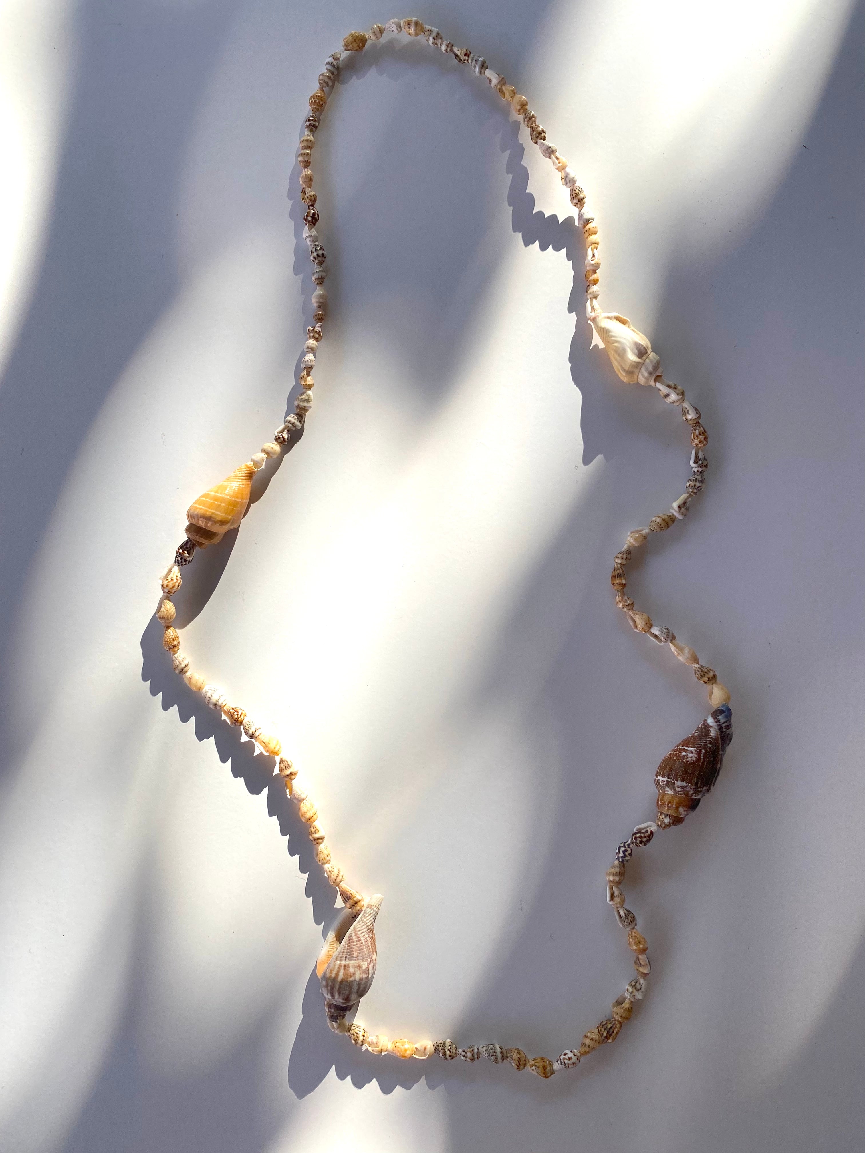 Multi Natural Seashell Lei necklace