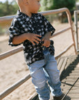 Boys Aloha Shirt Hibiscus Hawaiian Quilt