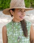 Hawaiian Quilt drop earrings