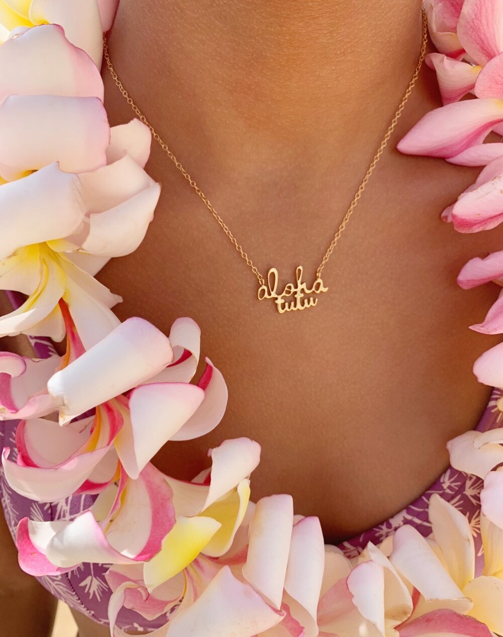 *LAST ONES Aloha Tutu necklace