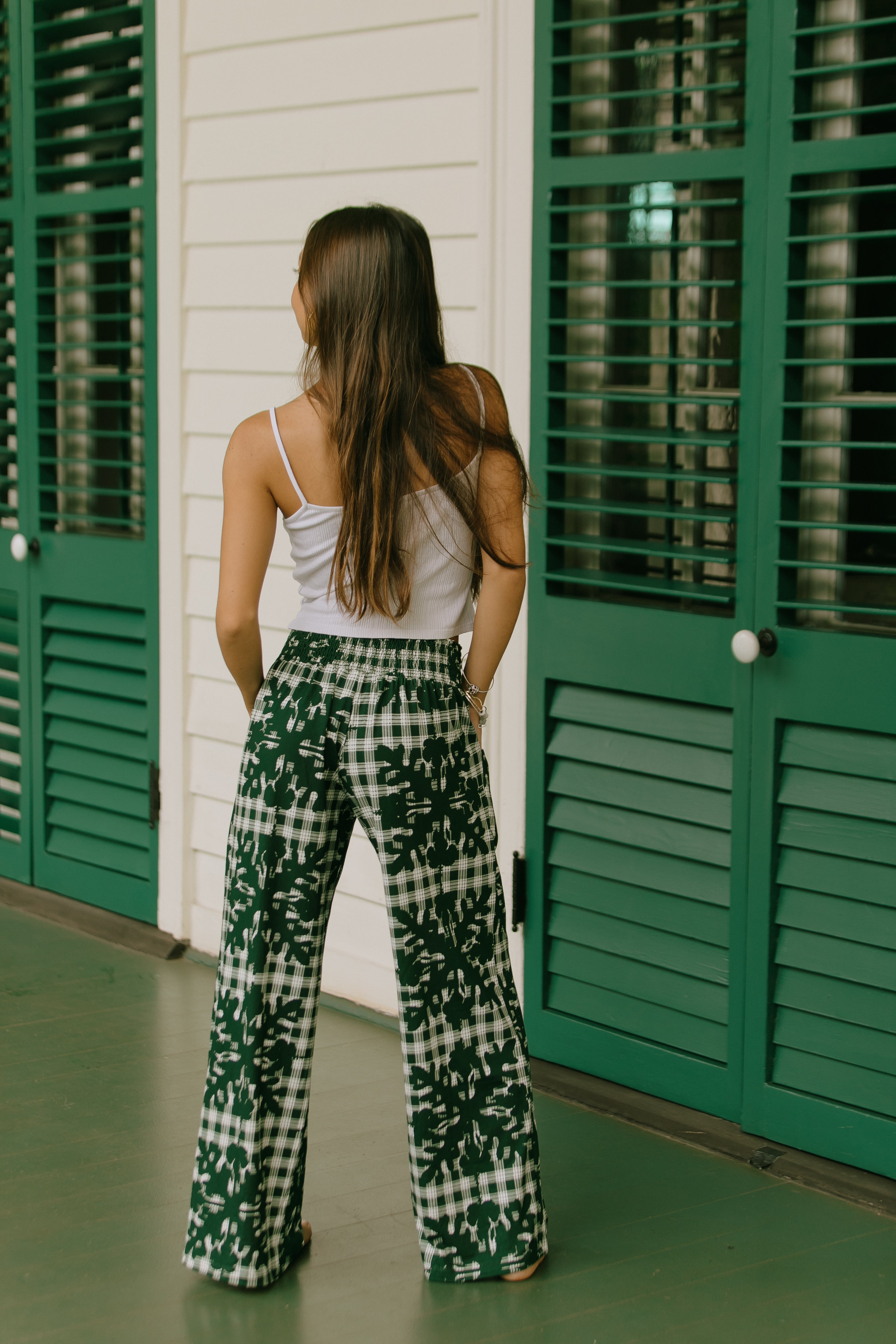 きよちゃん　HOUSE OF LOTUS バテンレースパンツ Rissa Pants Hibiscus Hawaiian Quilt – [ki-ele]