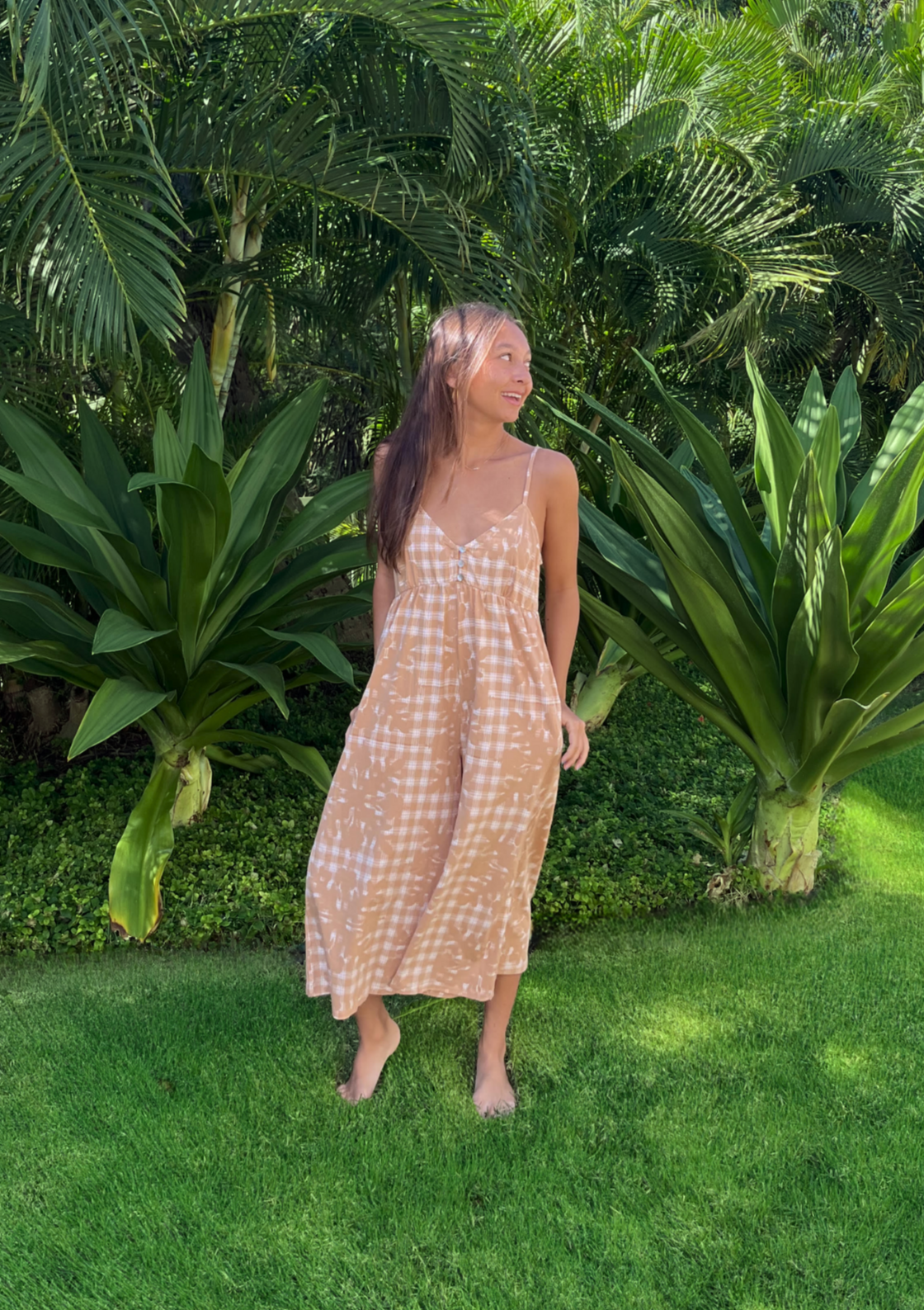 Sale♬タグ付き未使用☆Kiira Linen quilt jump suit