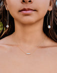 Jennifer Petite Pearl Bar necklace