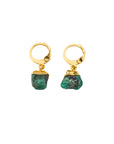 Aria Emerald Huggie Earrings