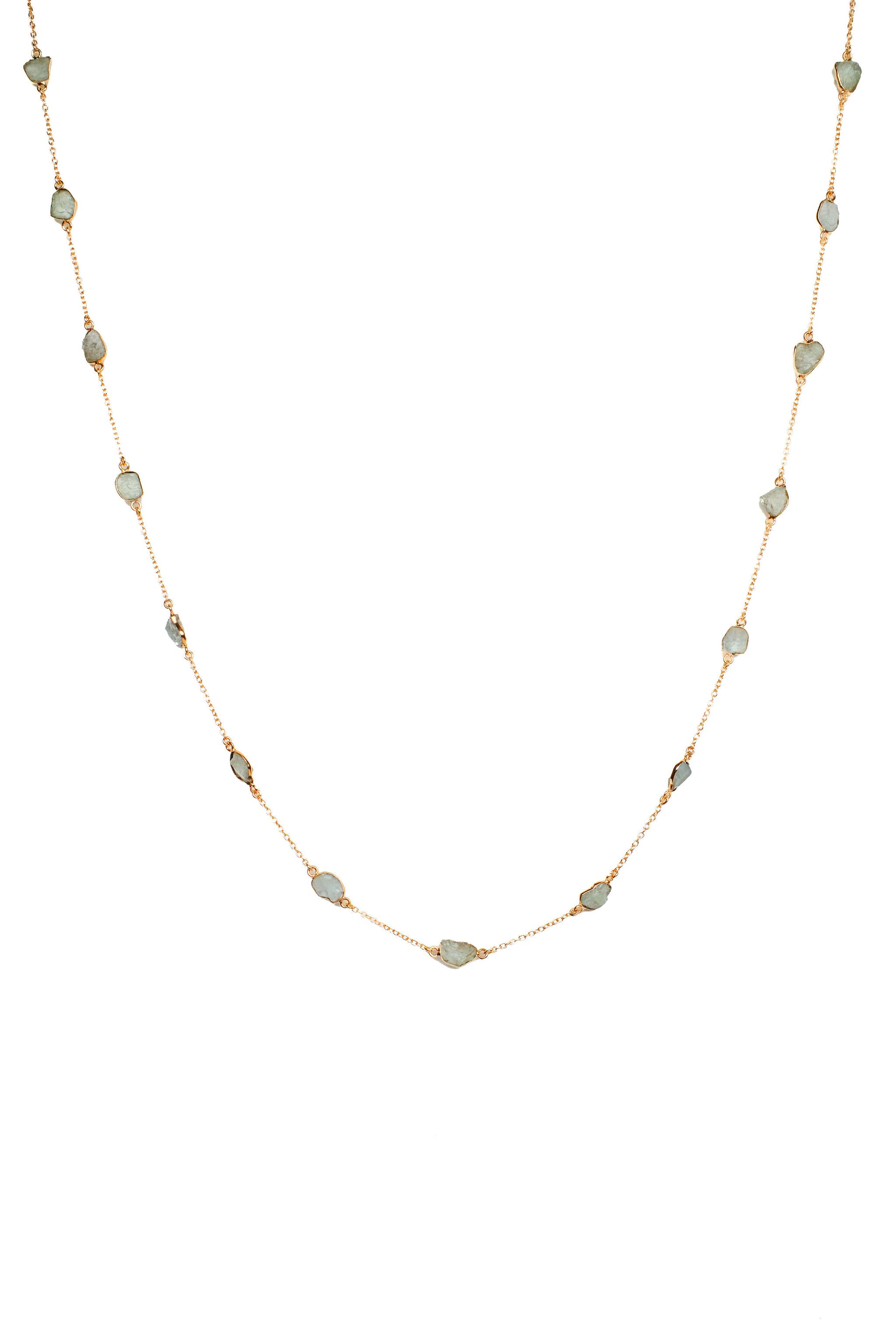 Aquamarine Layerable Necklace