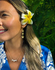 Trio Plumeria Drop Earrings