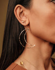 Jeanette Star + Moon Stud Earrings