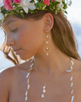 Trinity Pearl Drop Earrings