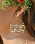 Wave-After-Wave Large Hoop Earrings