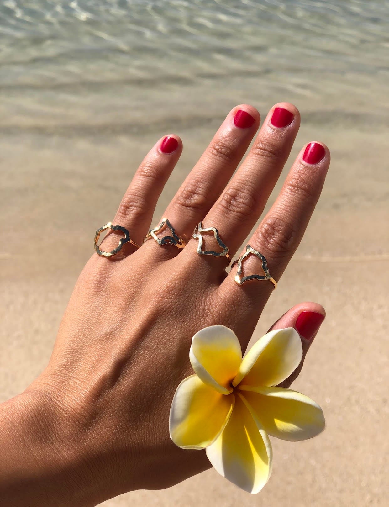 Hawaiian Island ring: Oahu