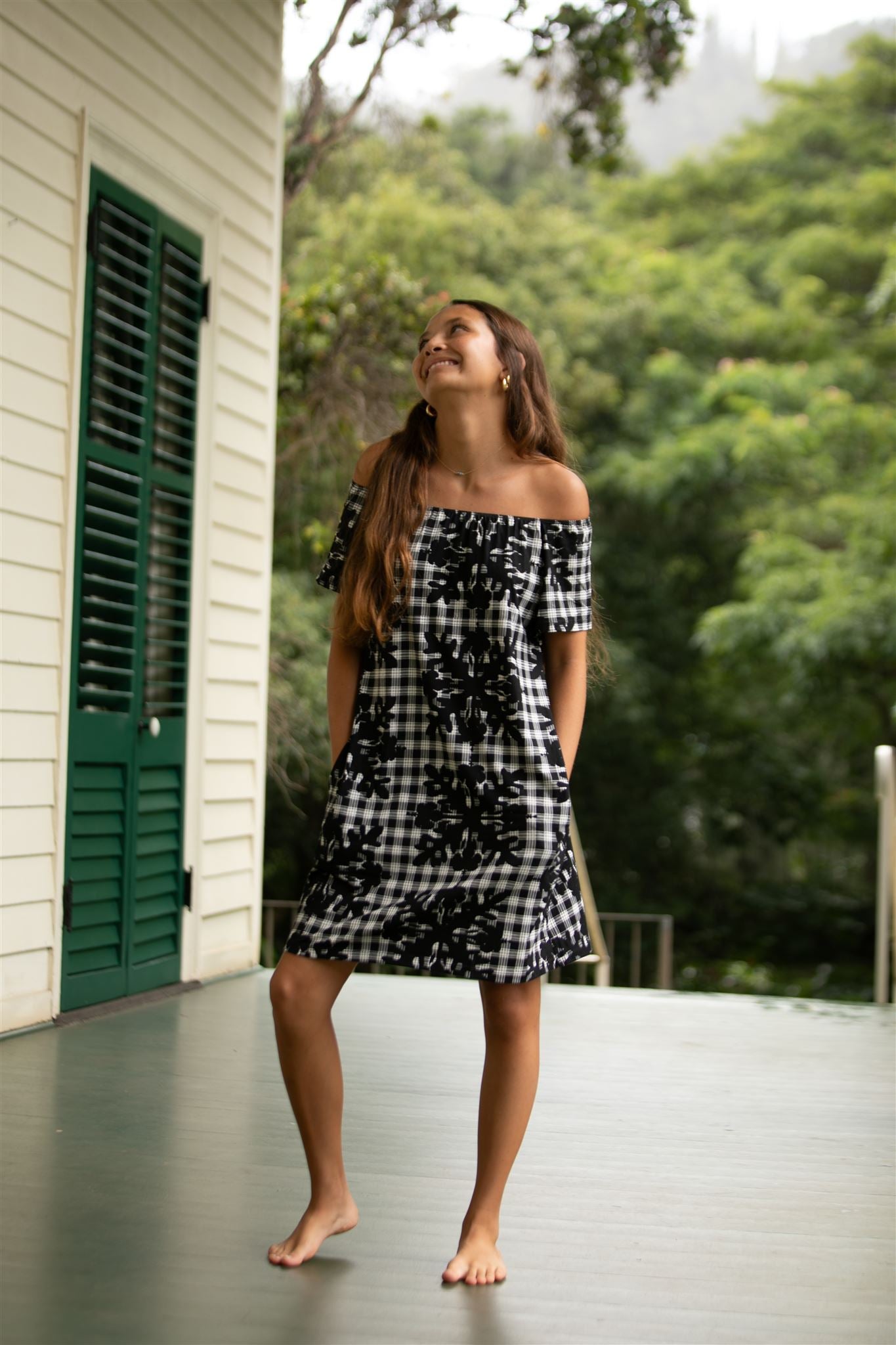 Rissa Dress Hibiscus Hawaiian Quilt Rissa Dress Hibiscus Hawaiian Quilt