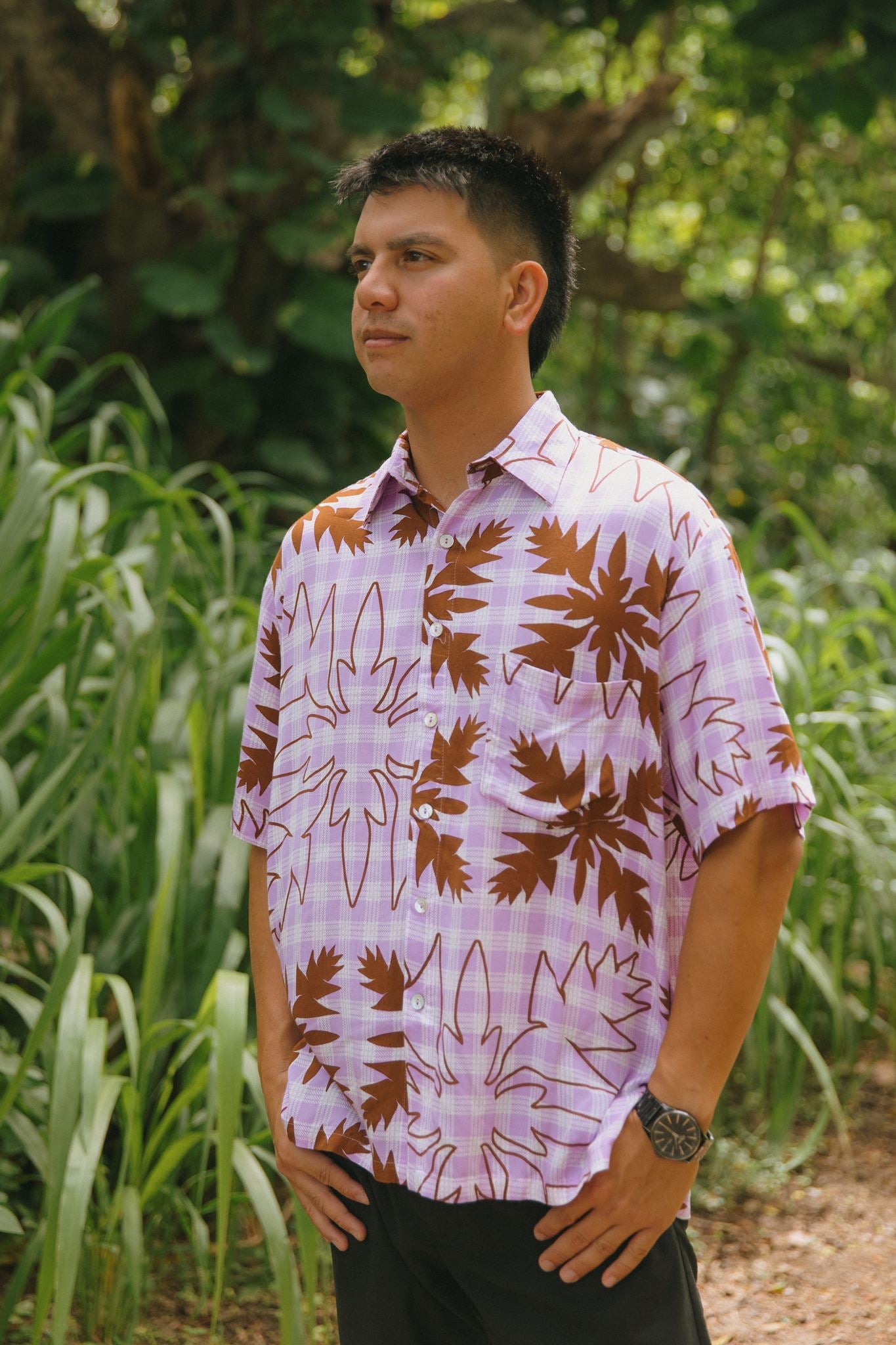 Aloha Shirt Heliconia Quilt