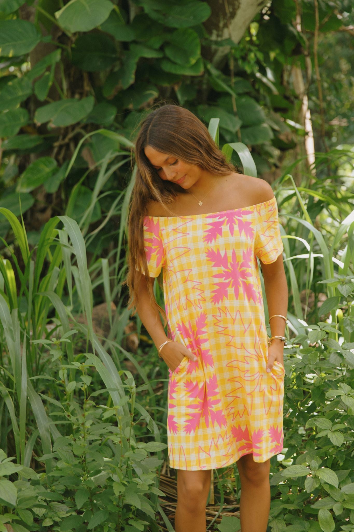 Rissa Dress Heliconia Quilt