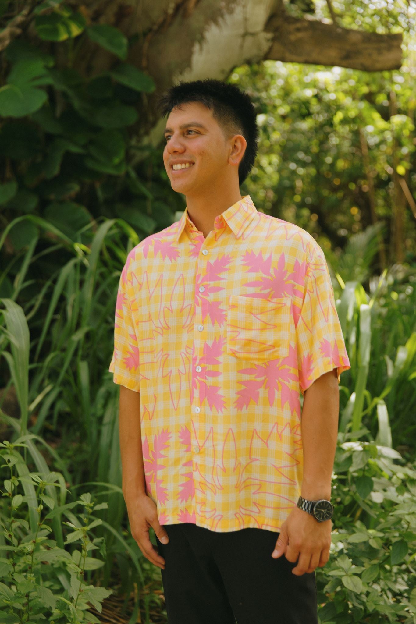 Aloha Shirt Heliconia Quilt