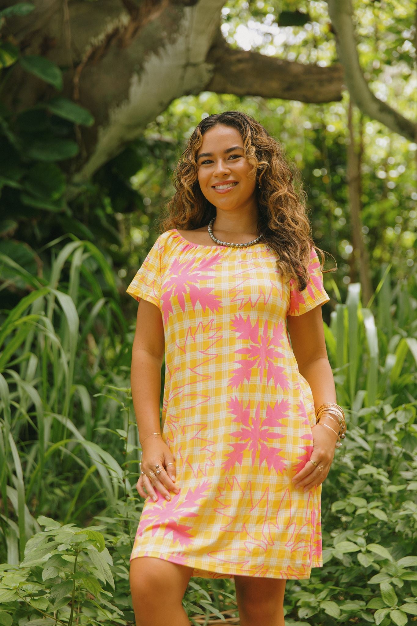 Rissa Dress Heliconia Quilt