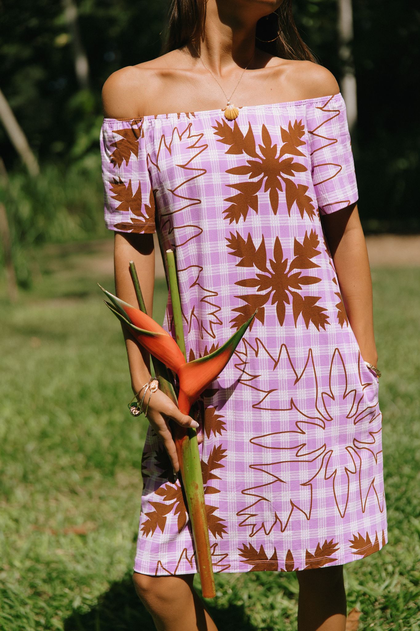 Rissa Dress Heliconia Quilt