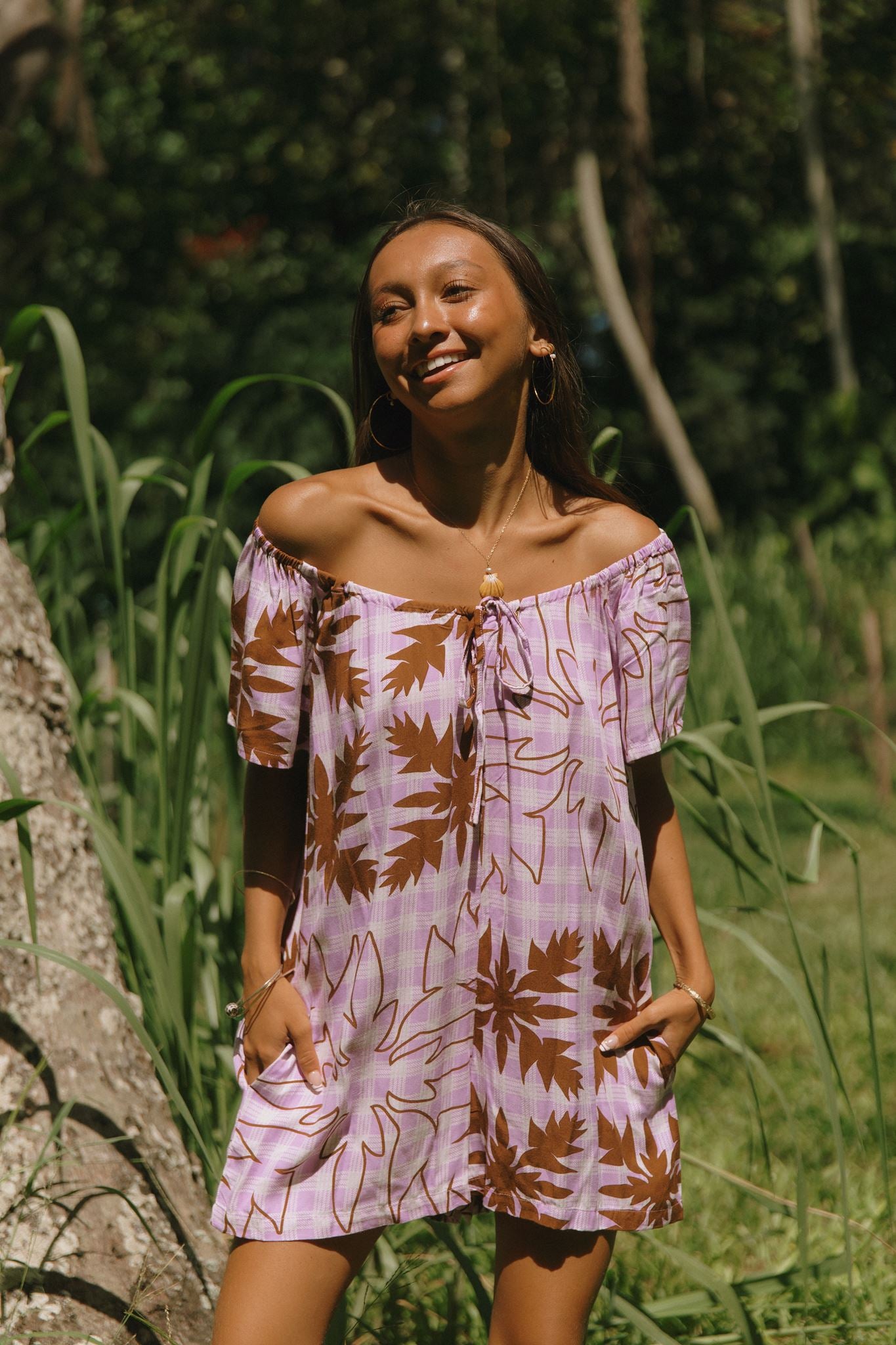Kyra Romper Heliconia Quilt