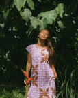 Hannah Dress Heliconia Quilt