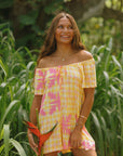 Kyra Romper Heliconia Quilt
